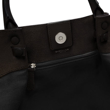 DeMellier London Women's The Midi New York Dark Chocolate Suede