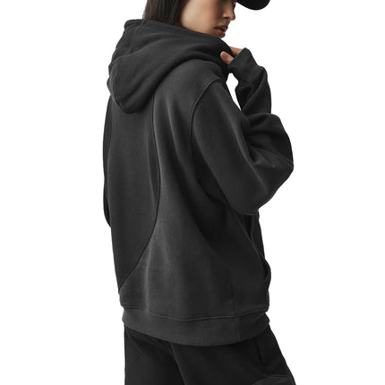 alo Women's Make Waves Hoodie Vintage Black Tonal