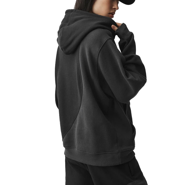 alo Women's Make Waves Hoodie Vintage Black Tonal