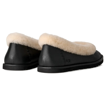 UGG Women's Zora Leather Ballet Flat Black
