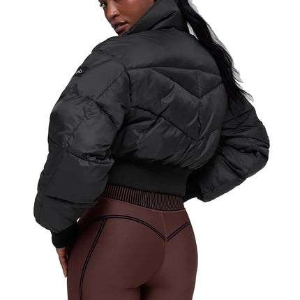 alo Women's Cropped Atmosphere Puffer Black