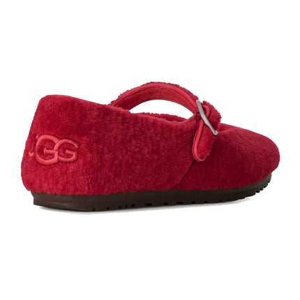 UGG Women's Quill Ballet Flat Red Ribbon