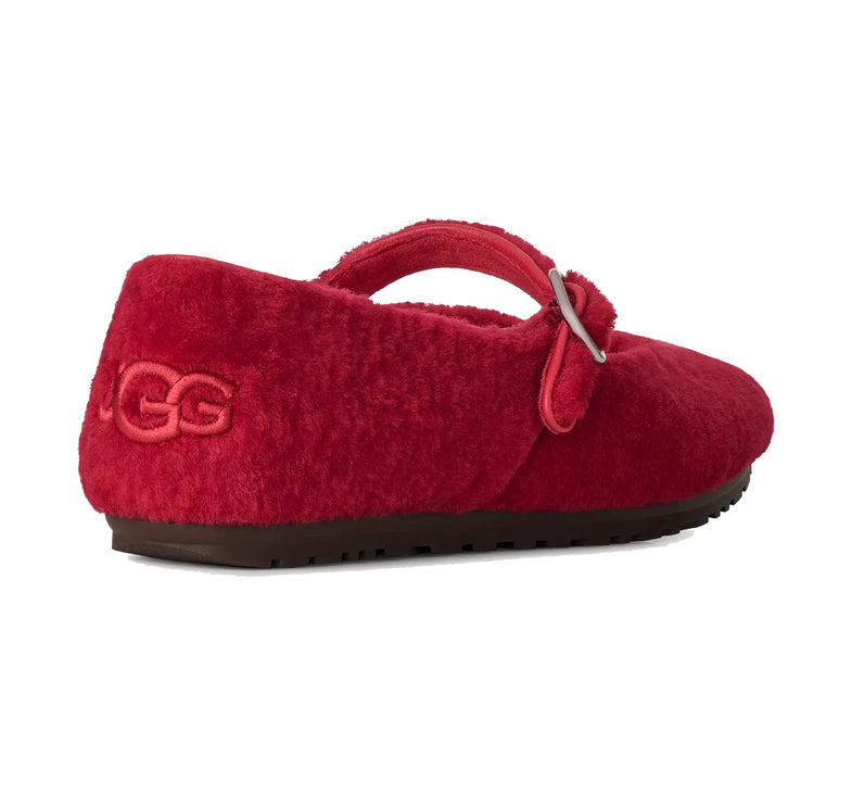 UGG Women's Quill Ballet Flat Red Ribbon