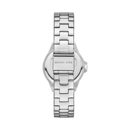 Michael Kors Women's Mini Lennox Pavé Silver-Tone Watch Silver MKO1318