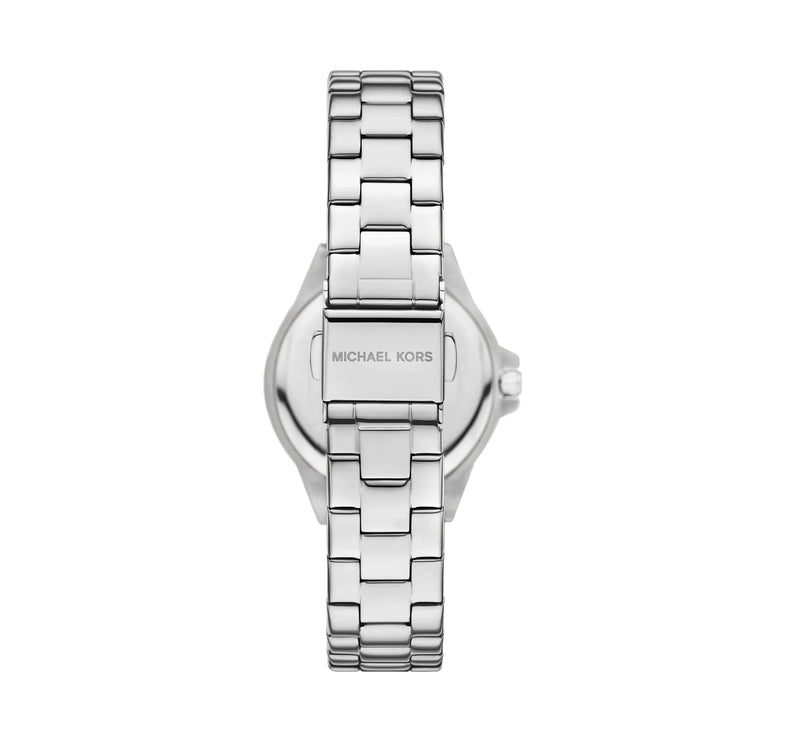Michael Kors Women's Mini Lennox Pavé Silver-Tone Watch Silver MKO1318