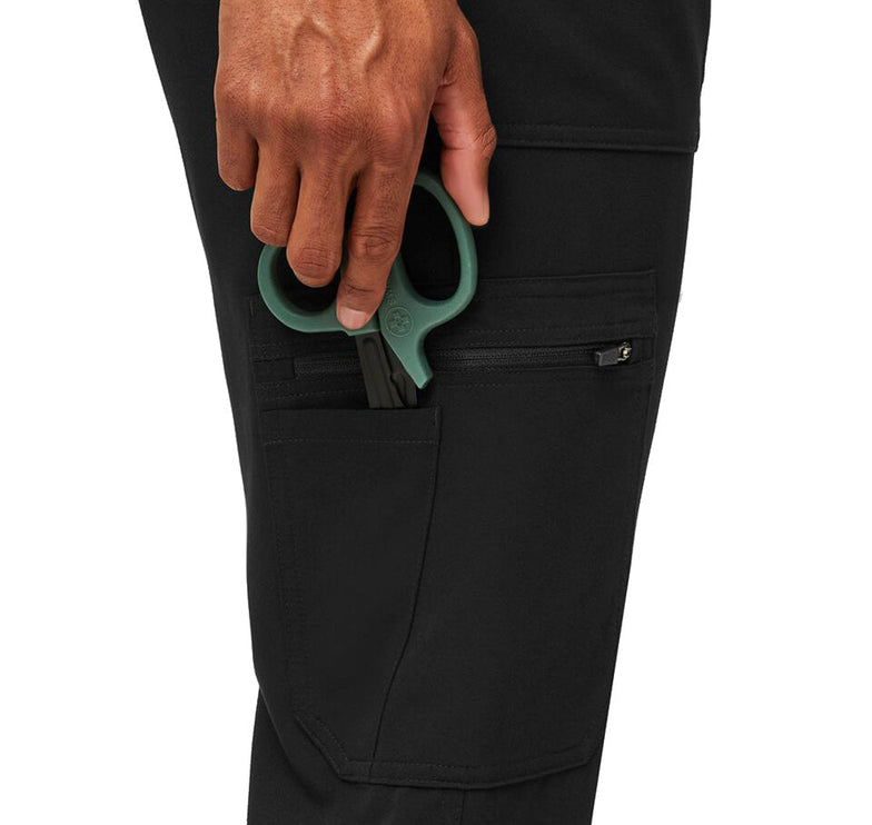 FIGS Men's Cairo Cargo Scrub Pants Black