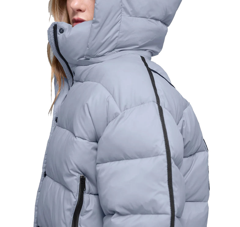 alo Women's Aspen Love Puffer Jacket Winter Frost