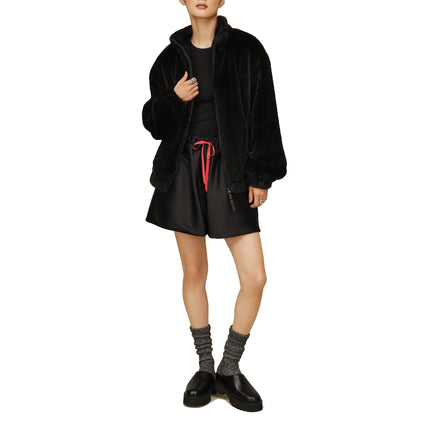 UGG Women's Tash Faux Fur Jacket Black