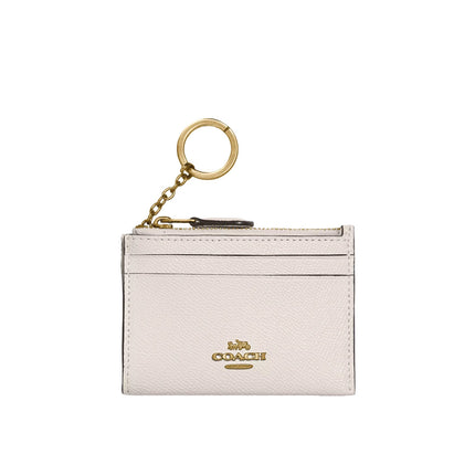 Coach Women's Mini Skinny Id Case Gold/Chalk