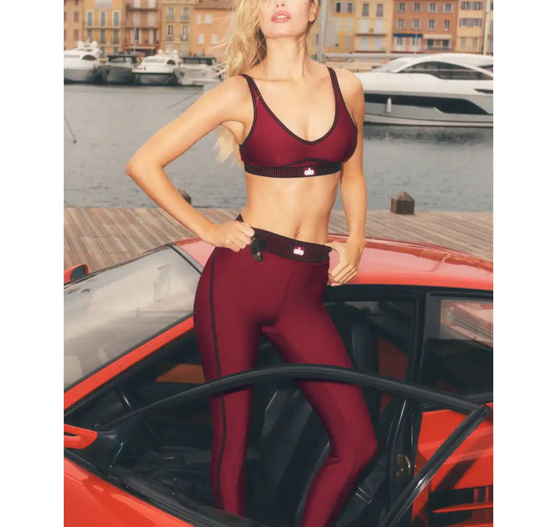 alo Women's Airlift High-Waist 7/8 Line Up Legging Summer Romance Red