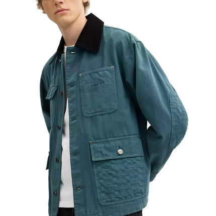 COACH Men's Chore Coat Washed Teal