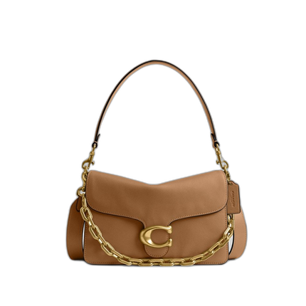 Coach Women's Chain Tabby Shoulder Bag Brass/Honey Brown