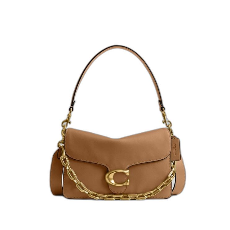Coach Women's Chain Tabby Shoulder Bag Brass/Honey Brown
