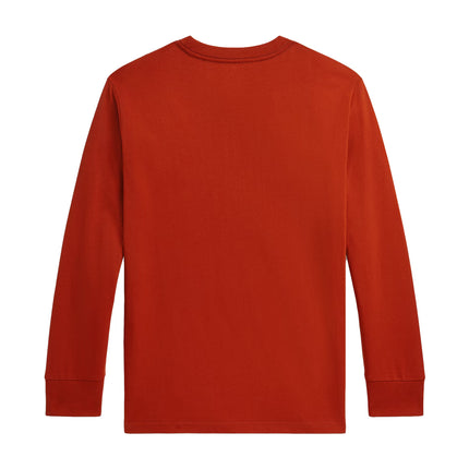 Polo Ralph Lauren Boy's Cotton Jersey Long-Sleeve Tee Varsity Orange