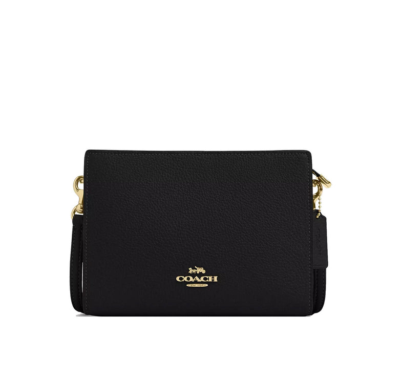 Coach Women's Slim Crossbody Bag Gold/Black