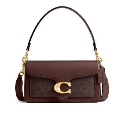 Coach Women's Tabby Shoulder Bag 26 In Signature Canvas Brass/Maple