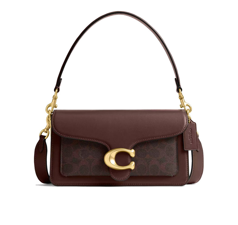 Coach Women's Tabby Shoulder Bag 26 In Signature Canvas Brass/Maple