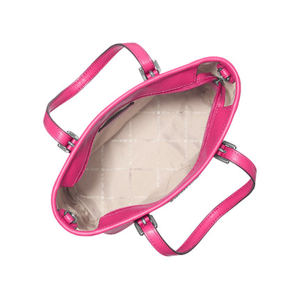 Michael Kors Women's Jet Set Travel Extra Small Logo Top-Zip Tote Bag Dragonfruit