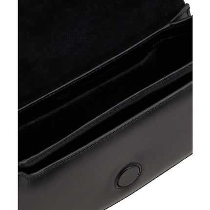 AMI Alexandre Mattiussi Leather Paris Paris Shoulder Bag Black