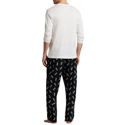 Polo Ralph Lauren Men's Polo Bear Cotton Sleep Set White/Black