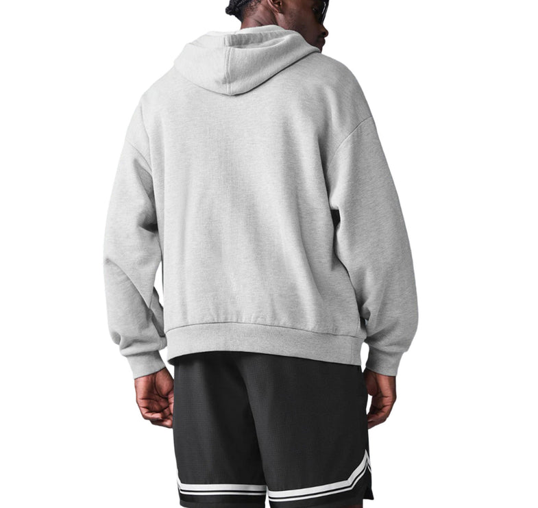 alo Men's Accolade Full Zip Hoodie Athletic Heather Grey