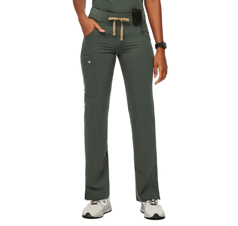 FIGS Women's Kade Cargo Scrub Pants Moss