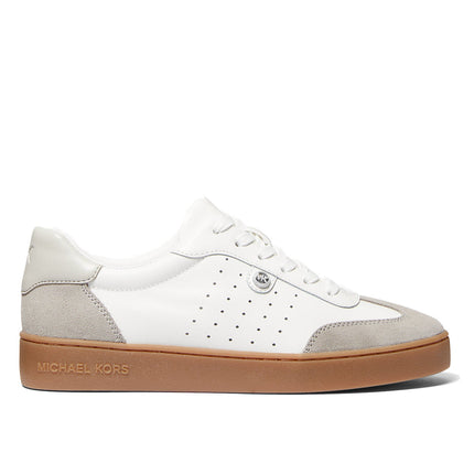 Michael Kors Women's Scotty Leather Sneaker Aluminum Multi - Hemen Kargoda