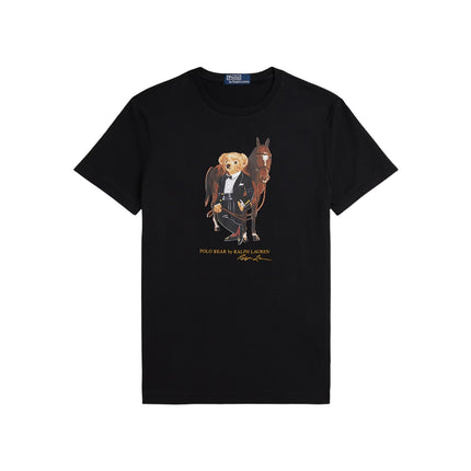 Polo Ralph Lauren Men's Polo Bear Cotton T-Shirt Polo Black