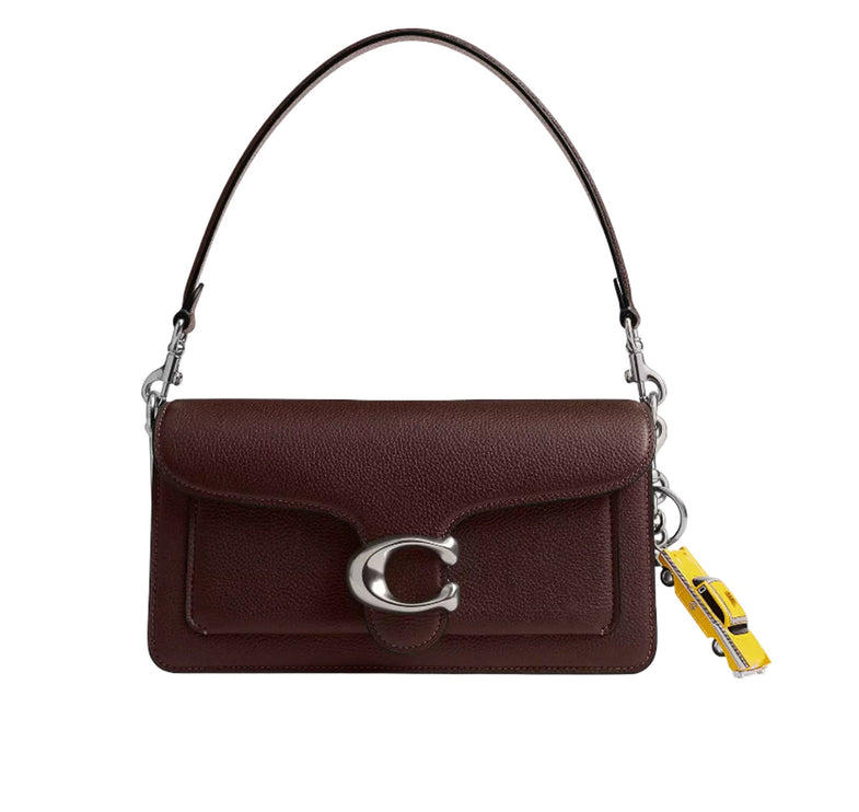 Coach Unisex Small Taxi Bag Charm Silver/Multi