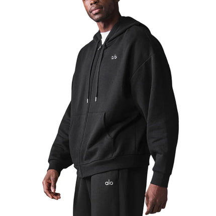 alo Men's Accolade Full Zip Hoodie Black