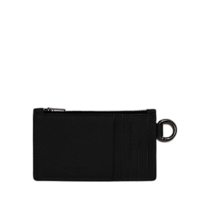 Coach Women's Zip Card Case Black