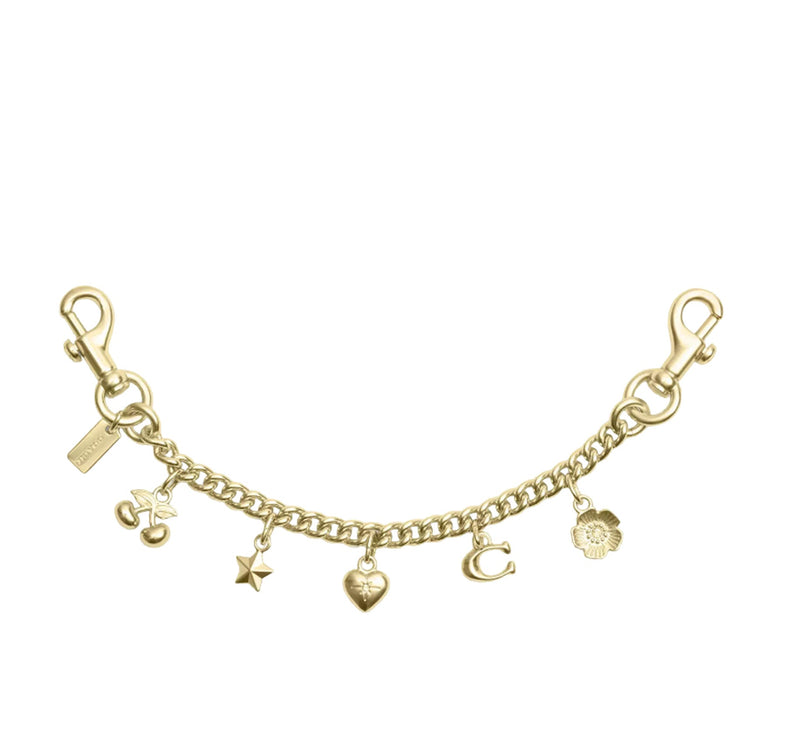 Coach Women's Gold Swagger Chain With Charms Gold/Gold