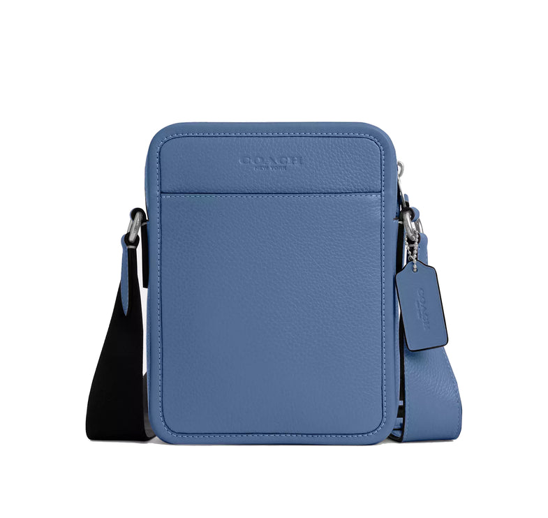 Coach Unisex Sullivan Crossbody Bag Silver/Light Denim