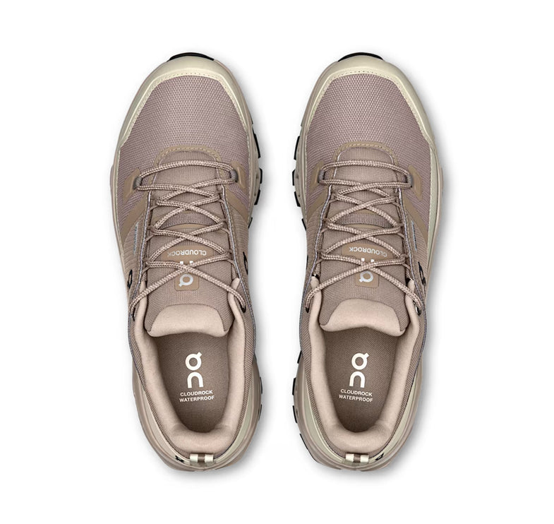 ON Men's Cloudrock Low Waterproof Cinder/Fog