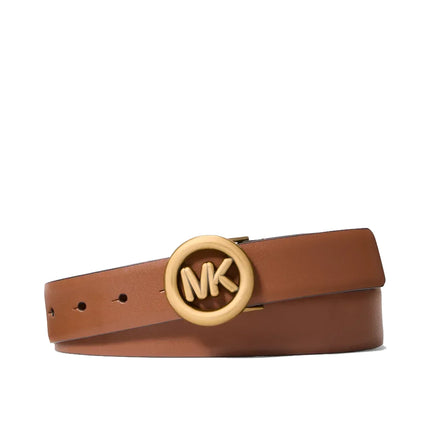 Michael Kors Women's Logo Leather Belt Luggage
