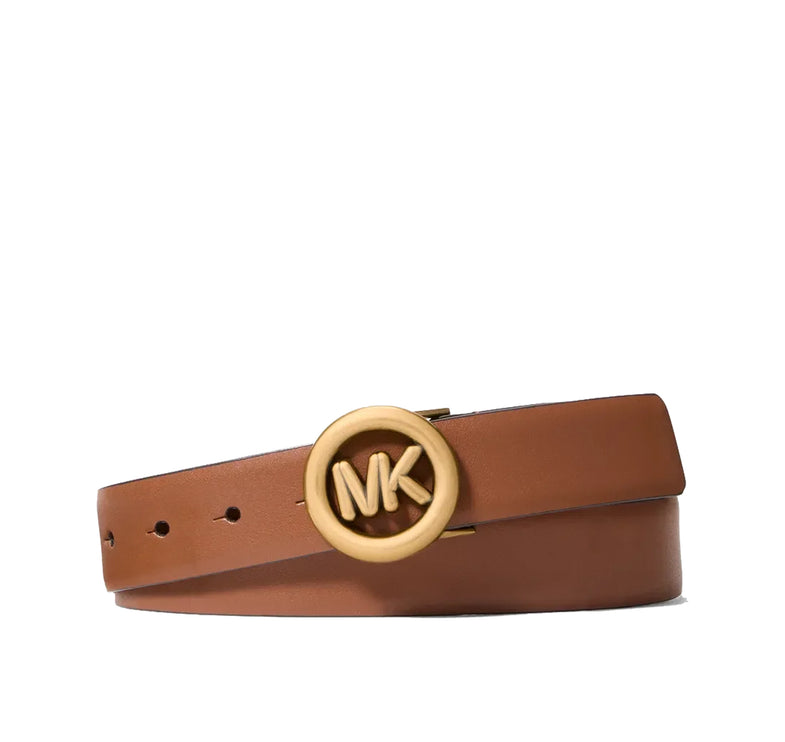 Michael Kors Women's Logo Leather Belt Luggage