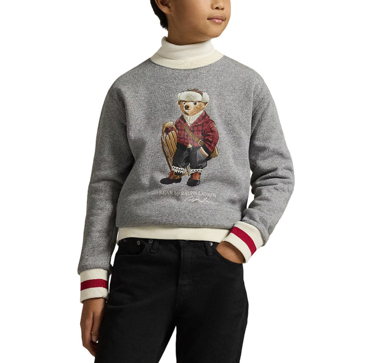 Polo Ralph Lauren Boy's Polo Bear Fleece Sweatshirt Vintage Pepper