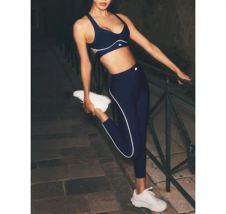 alo Women's Airlift High-Waist 7/8 Speedwork Legging Navy