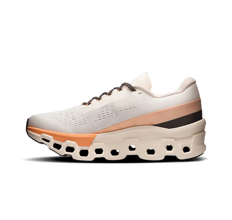 ON Women's Cloudmonster 2 Ivory/Tangerine