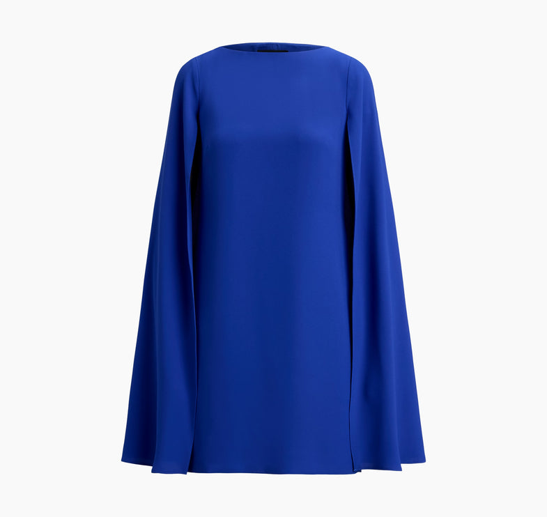 Polo Ralph Lauren Women's Cape Georgette Cocktail Dress Cruise Royal