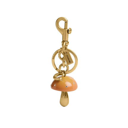 Coach Women's Mushroom Bag Charm Brass/Mustard