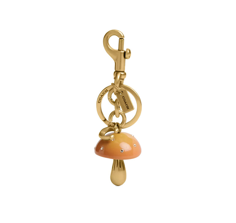 Coach Women's Mushroom Bag Charm Brass/Mustard