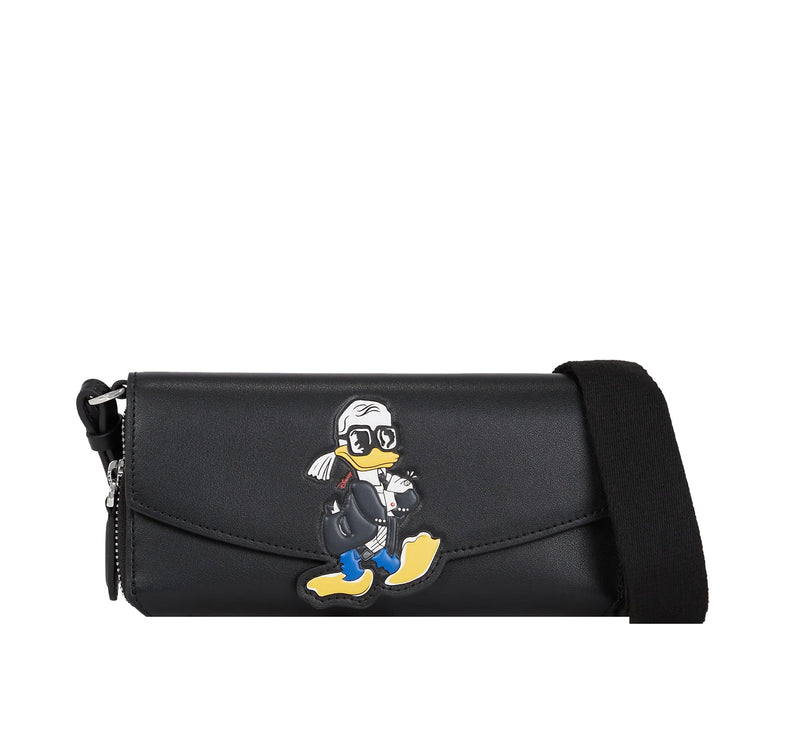 Disney x KARL LAGERFELD Women's Crossbody Wallet Black