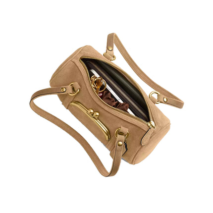 Coach Women's Kisslock Barrel Bag 28 Brass/Soul