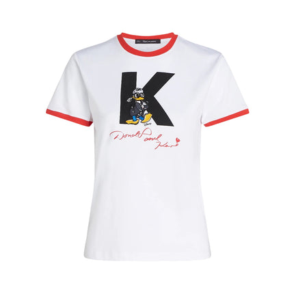 Disney x KARL LAGERFELD Women's Initial T-Shirt White