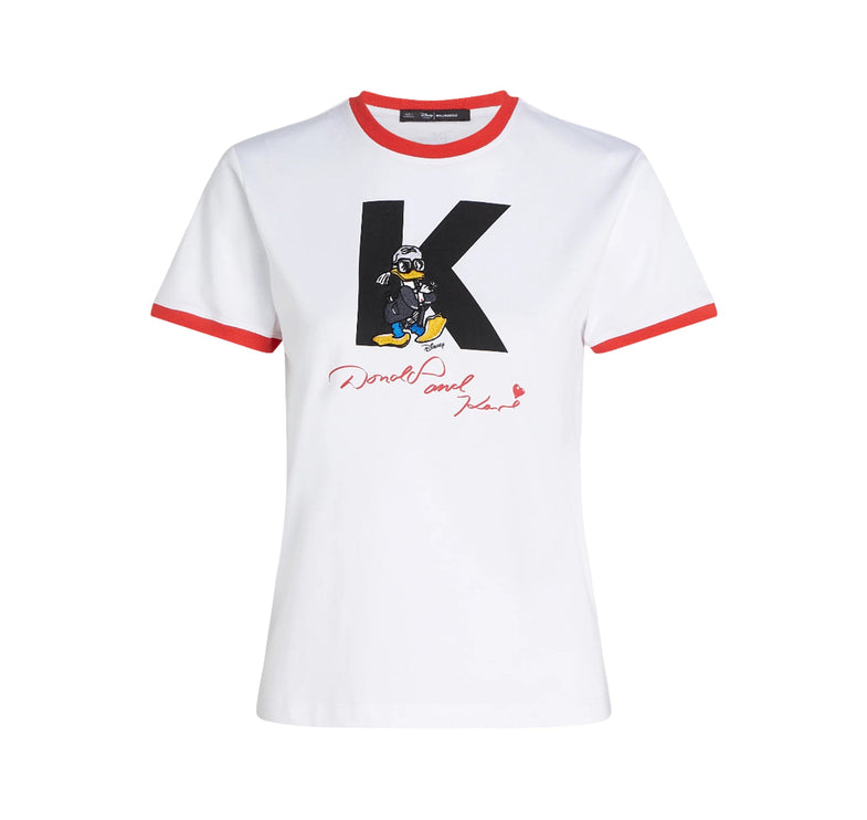 Disney x KARL LAGERFELD Women's Initial T-Shirt White