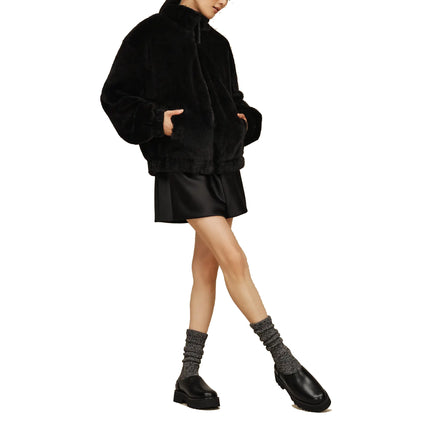 UGG Women's Tash Faux Fur Jacket Black