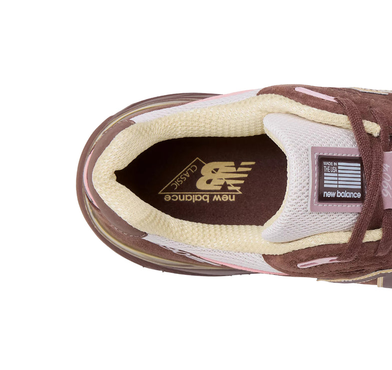 New Balance Made in USA 990v4 Pumpernickel with Pink Chalk and Alabaster U990IC4