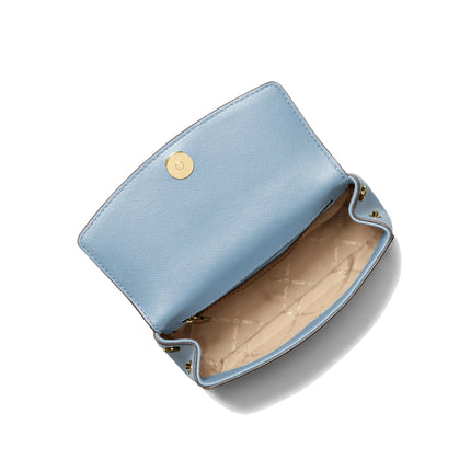 Michael Kors Women's Ava Extra Small Saffiano Leather Crossbody Chambray