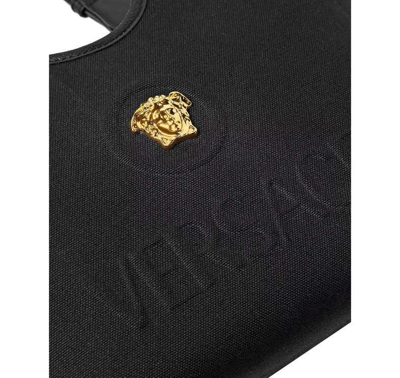 Versace Women's La Medusa Canvas Mini Tote Black